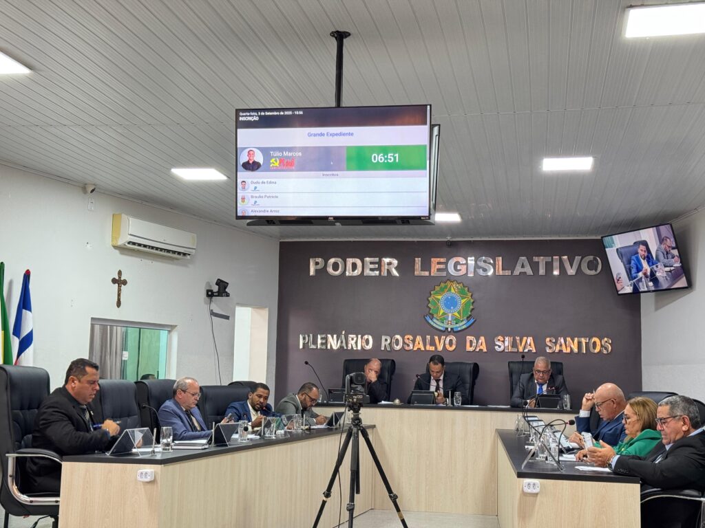Câmara Municipal de Rio Real Realiza Sessão Ordinária de 3 de Setembro